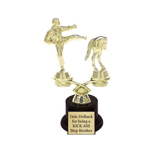 Kick Ass Trophy with 4 Lines of Custom Text