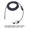 Endoscope, IP67 Borescope Inspection 2.0 Megapixels HD Snake Camera for