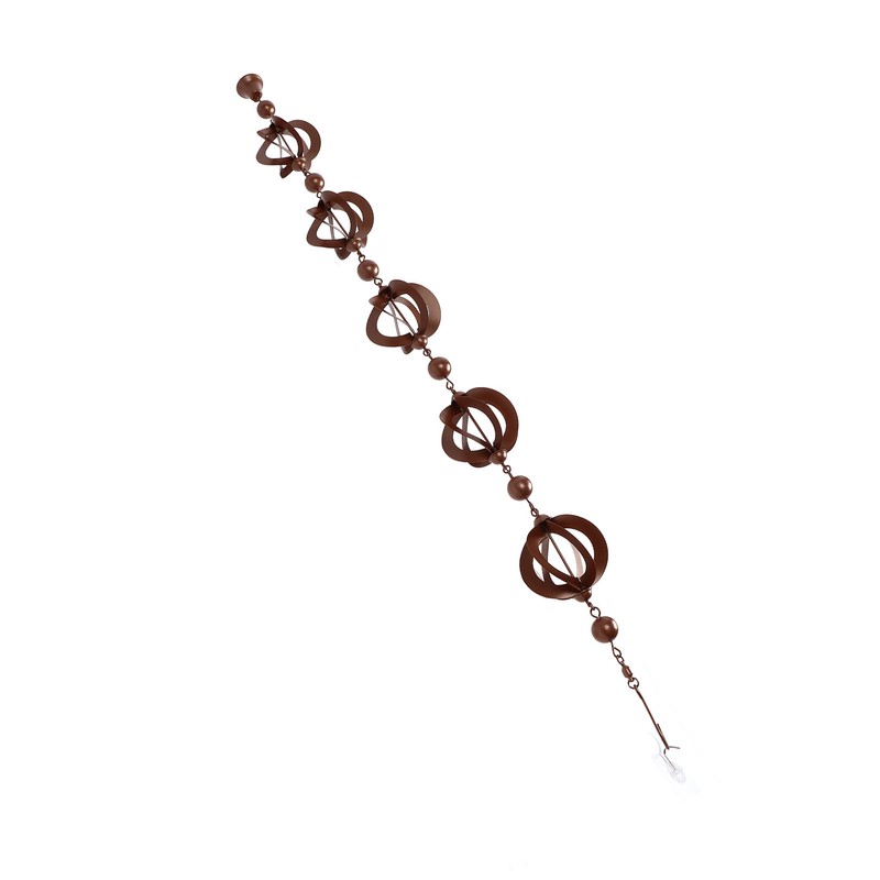 Hanging Rain Chain Metal Decorative Rotating Hollow Rain Chain for