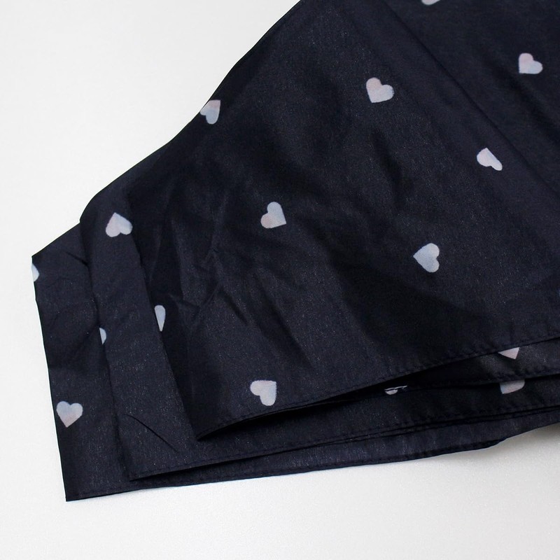 Nifty Colors 1812NV Folding Umbrella, Gradient Heart Carbon Lightweight Mini