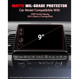 ASZSK For 2025 Honda Odyssey (EX-L/Sport-L/Touring/Elite) 9 Inch Matte Screen Protector - [No More Glare& Fingerprint] - Mil-Grade 9H+ Tempered Glass - Touchscreen *1