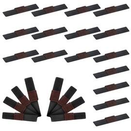 Pack of 24 Furniture Felt Pads, Reusable Floor Protectors with Velcro Straps to Protect Carpets, Hardwood Floors and Tile Floors - 30 mm/1.2 Inches