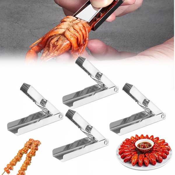 2025 New Stainless Steel Crawfish Peeler Tool，Crawfish Quick Peeler，Efficient Easily