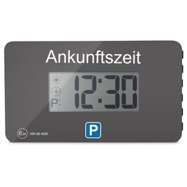Parkwächter V1 Automatic Parking Disc in accordance with Road Code Digital Parking Disc for Car Electronic Parking Meter, Grey, 105 x 60 x 13 mm