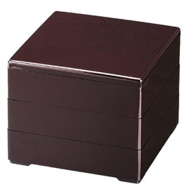 J-kitchens Gotobushi Heavy Box, Made in Japan, 3 Tiers, 6.5 Inches, Color, Shintami, 7.7 x 7.7 x 6.5 inches (19.5 x 19.5 x 16.5 cm)
