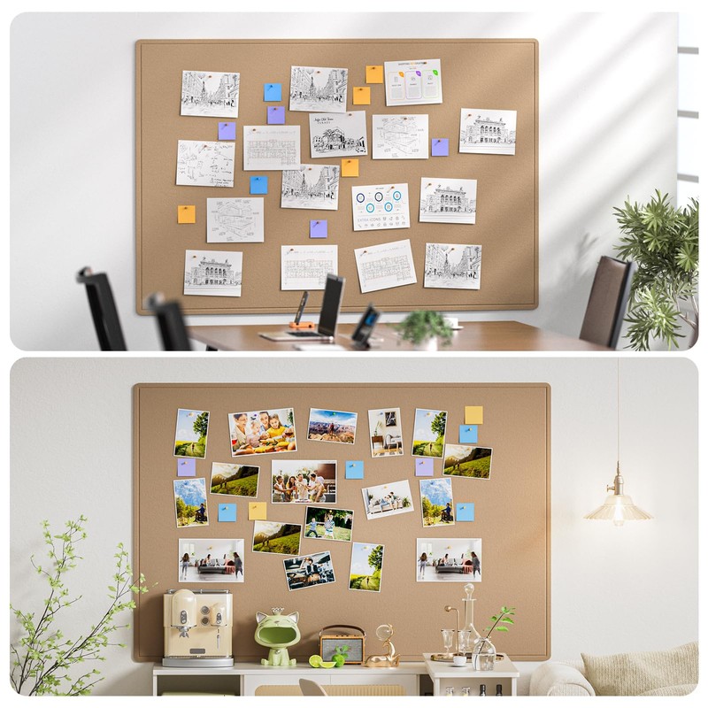 MaxGear Extra Large Bulletin Board 72" x 48", Foldable Felt