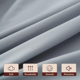 Akicia Fitted Sheet for Full Size Air Matress, with 18-24 Inch Extra Deep Pocket, Soft Breathable Air Mattress Sheet Cover for Inflatable Bed, Grey