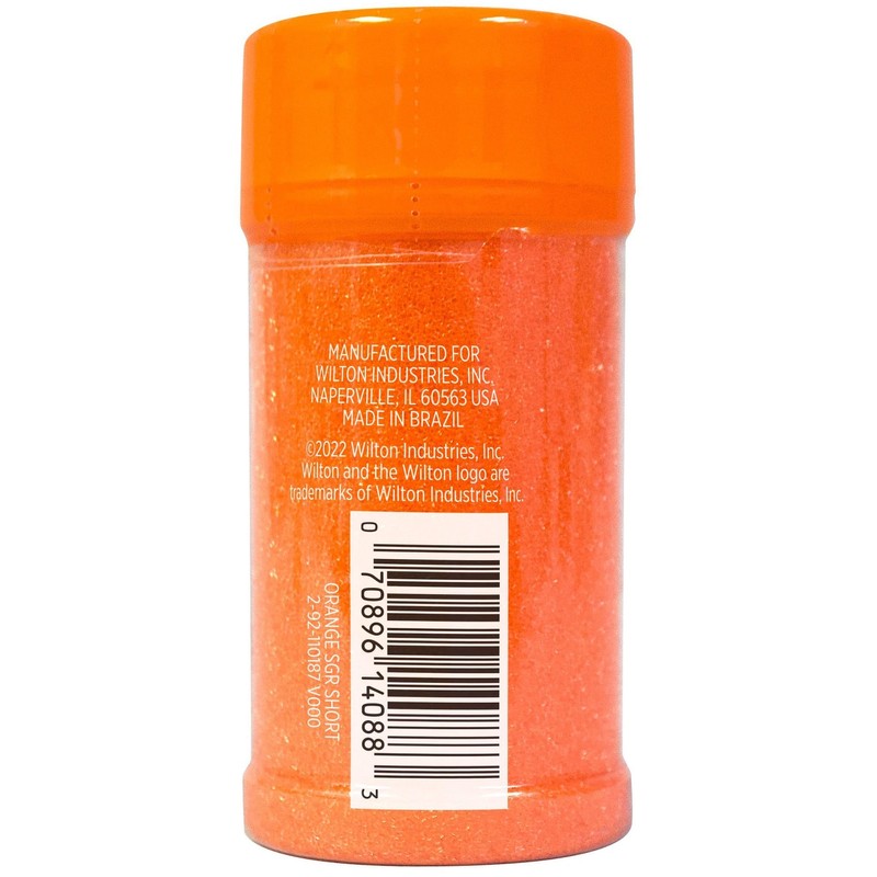 Wilton Sparkling Sugar Decorating Sprinkles, 3.25 oz., Orange