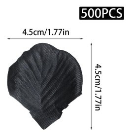 Yinluluna 500Pcs Artificial Black Rose Petals, Emulation Silk Rose Petals for Romantic Night Wedding Decoration, Party Event and Valentine's Day Decor (Black)