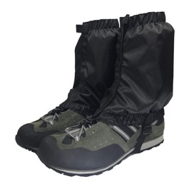 FUPUONE Gator Mountain Climbing Spats Short Shoe Cover Trekking Waterproof Mud Flap (Black)