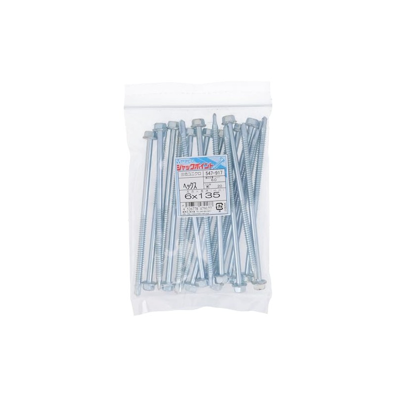 Osato 545-296 Drill Screws, Hex, 0.2 inches (6 mm) x