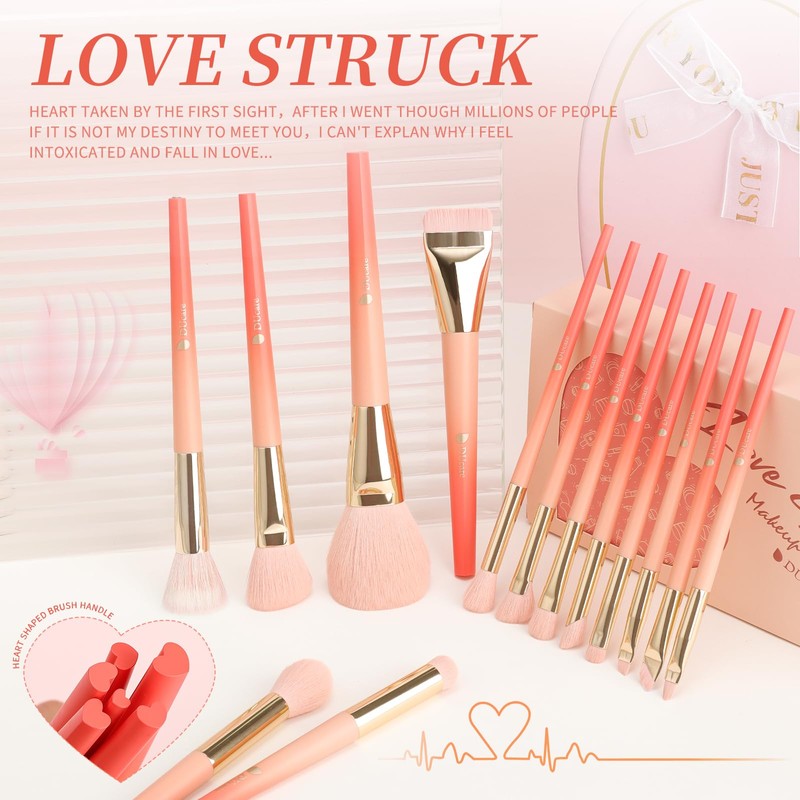 DUcare 14-piece make-up brush set, cosmetic brush, make-up brush set