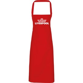 Hippowarehouse And on the 8th day God created Liverpool Apron kitchen cooking painting DIY onesize adult