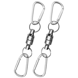 Wlikn Magnetic Releaser, Magnetic Net Release, Super Strong, Load Capacity 11.0 lbs (5 kg) & Set of 2, Magnets, Lightweight, Magnetic Joints, Magnetic Hooks, Aluminum Alloy, Magnetic Hang Buckle,