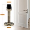2Pcs Door Stopper,Zinc Alloy and Rubber Anti-Collision Brushed Brass Door