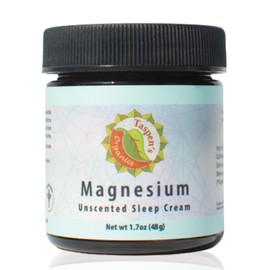Taspen's Organics Magnesium Unscented Sleep Cream | Natural Nighttime Topical Magnesium for Babies, Toddlers, Kids & Pregnancy | Promotes Relaxation, Deep Sleep & Soothes Muscles (1.7 oz)