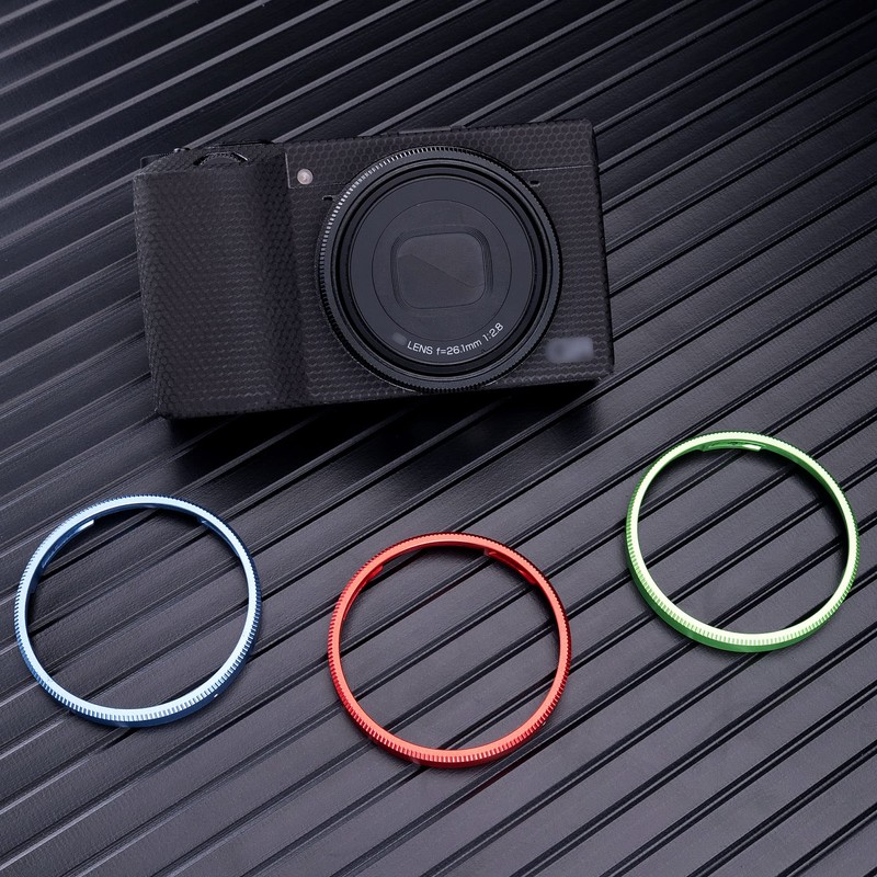JJC Metal Accent Ring Cap Lens Decoration Ring Protector for