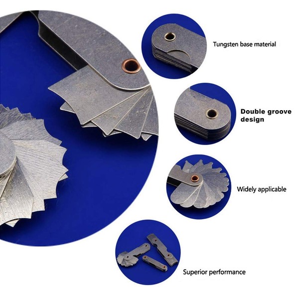 Set of 4 Radius Strips, Stainless Steel, Gauges Other Gauges