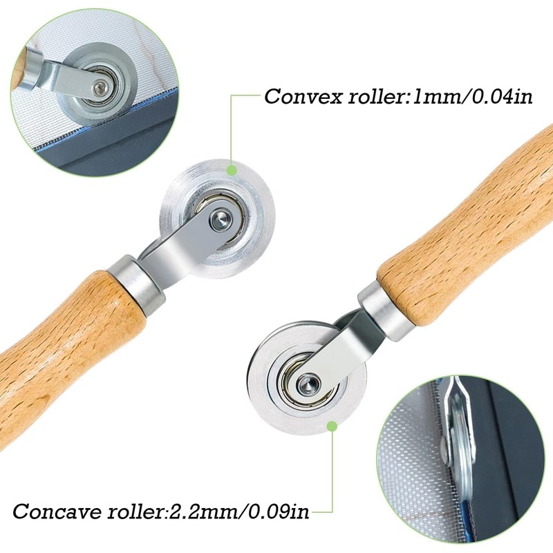 SHSHbuy Fly Screen Piping Tool, Pack of 4 Tool Retractor,