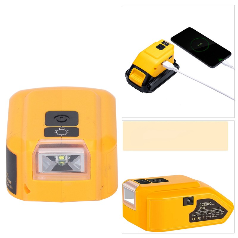 LED Work Light with Dual USB Output Lithium Battery Lighting