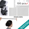 Red de Pelo Tejida, 100 piezas Redes Invisibles para Cabello,
