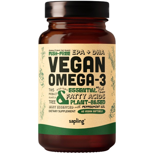 Vegan Omega 3 Supplement - Plant Based DHA & EPA