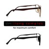 2SeeLife Large Frame Reading Glasses for Men | Matte Black,