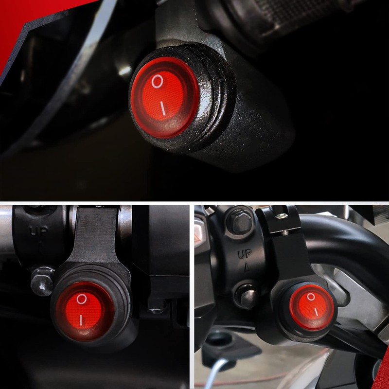 Nilight Motorcycle Handlebar Switch Plug and Play 12V ATV Light