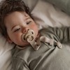Elodie 5477 Pacifier Clip Wood Pure Khaki Pacifier Clip Nordic