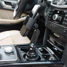 Actualizado Soporte Universal para teléfono móvil, Soporte Ajustable para Taza de Coche, Soporte para teléfono móvil, ángulo Ajustable portátil...    