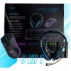 Multilaser Teclado Mouse Y Audífonos Gamer Ergonomico Con Luces Led