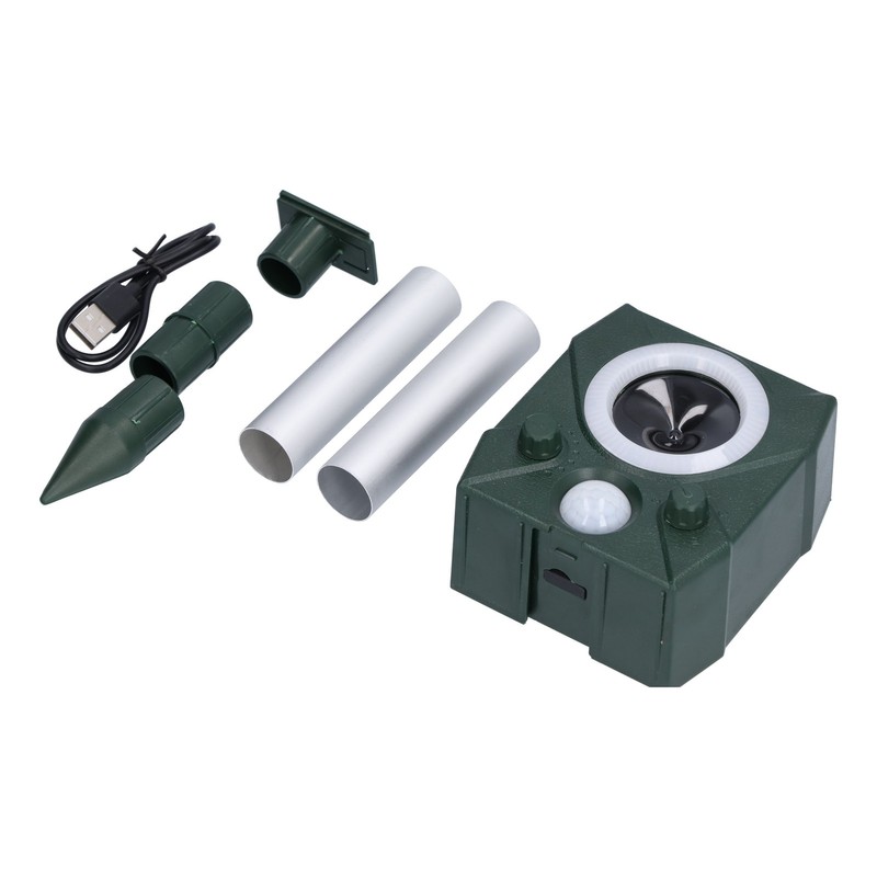 Solar Animal Repeller Smart Ultrasonic Mouse Animal Repellent for Farm