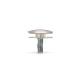 FHC SCL34BS 3/4" x 1/8" Low Profile Standoff Cap - Brushed Stainless