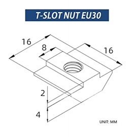 50 Stück Nutensteine M6 Aluminiumprofilmutter Verschiebbare T Nutmutter T Muttern für Aluminiumprofilzubehör Nutensteine für Hammerköpfe (European Standard Type 30-M6)