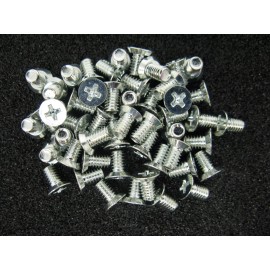 SHING HING #8-32 X 5/16" Phillips Undercut Flat head Machine Screw Zinc Plate Steel (50pcs)