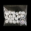 【Pearl Button】 Pearl Button White Glossy Circle 20-Piece Set 【10mm】