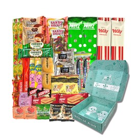 Mashi Box Asian Snack Box - 40 Count - Variety of Savory and Sweet Snacks from Japan, Korea, China Taiwan, Vietnam and more!