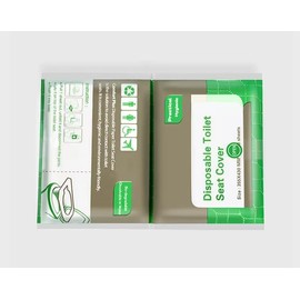 Toilet Seat Covers Disposable, 50-Count Flushable Paper Travel Toilet Seat Covers for Adults and Kids Potty Training, Great Biodegrable Accessories for Public Restrooms, Airplane, Camping