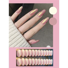 New Arrival Super Popular False Nail Pink Beauty Pink Fluorescent Stain Elegant Lady Design Top Fake Nail Bridal Nail