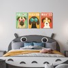 SEVEN WALL ARTS Cute Dogs Canvas Wall Art Pug Dog