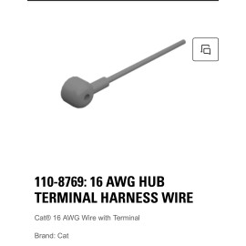 CAT 110-8769 16 AWG HUB TERMINAL HARNESS WIRE (Packs Of 10)