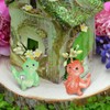 Cabilock Mini Dragon Garden Layout Decors 4pcs Dragon Figurine Decorative
