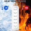 PROBTTL 25 oz Glass Water Bottles - Time Marker Motivational