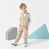 Volunboy Baby Boy Vest Pants Set 12 Months Khaki Formal