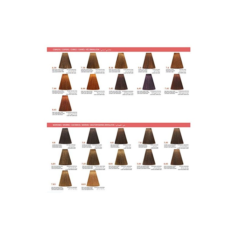Arual Cosmética Profesional Tinte, color 4.67 castano medio rojo violeta