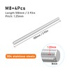 SCOOYUCK Pack of 4 Fully Threaded Rod M8 × 100