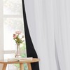 PONY DANCE Black Curtains for Bedroom - Decorative Window Curtains