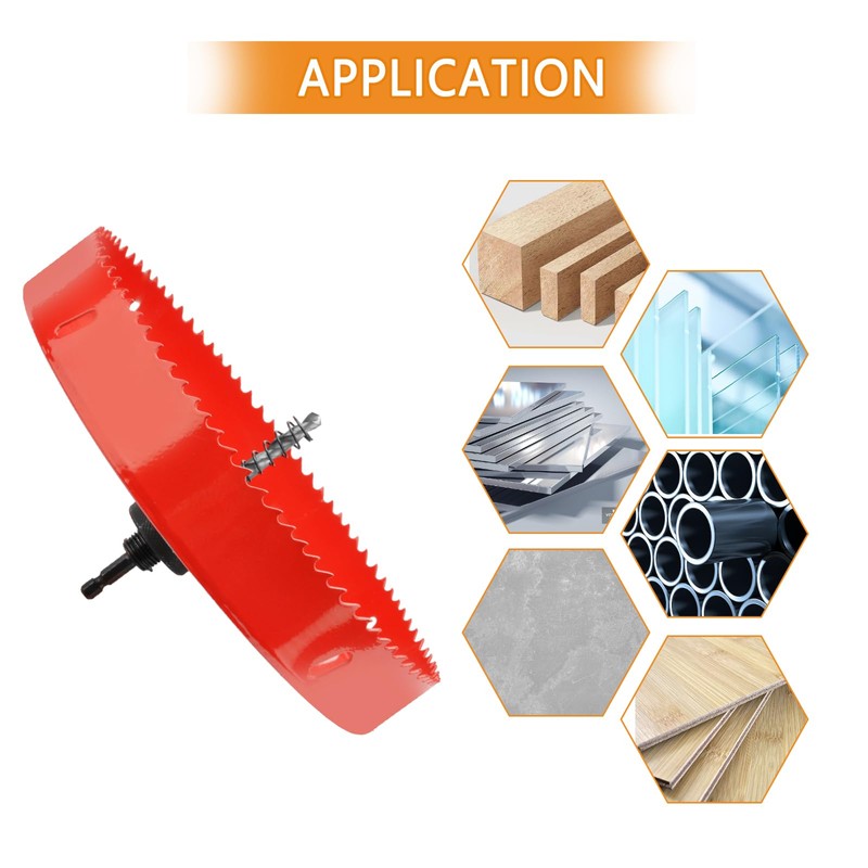 FOYWOTI Hex Shank,Hole Saw HSS with Arbor Bi-Metal & Heavy