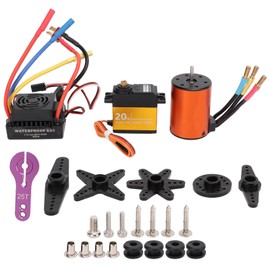 3650 3900KV Brushless Motor 60A ESC 20kg Steering Gear Set Upgraded Waterproof for 1/10RC Remote Control Car