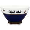 Hasamiyaki 505606 Kurawanka Bowl, Cat-chan, Blue